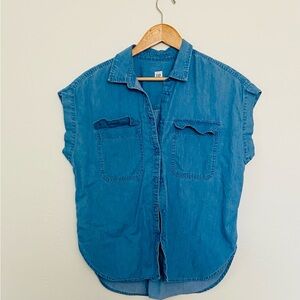 Casual Blue Denim Shirt